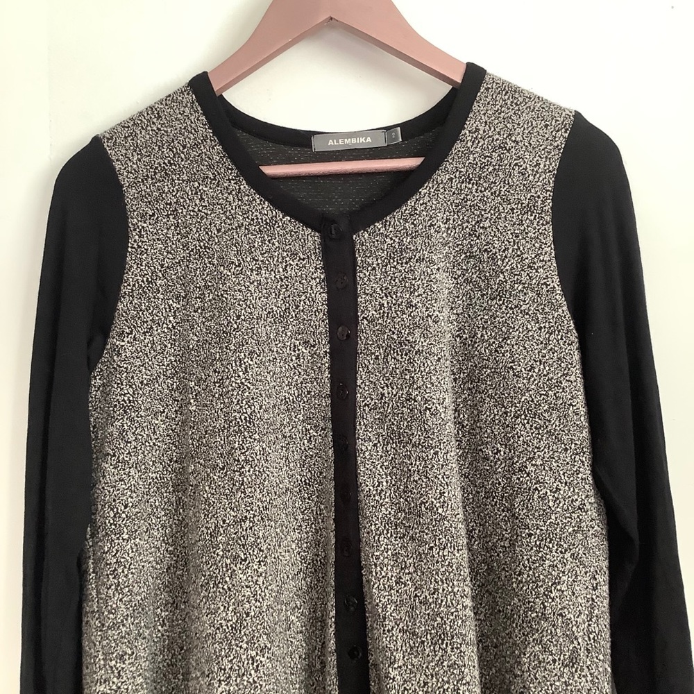 Alembika - Colorblock Button Down Sweater - image 2